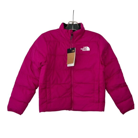 The North Face Teen Reversible North Down Jacket-Fushia Pink-(M) 10 - Picture 7 of 7